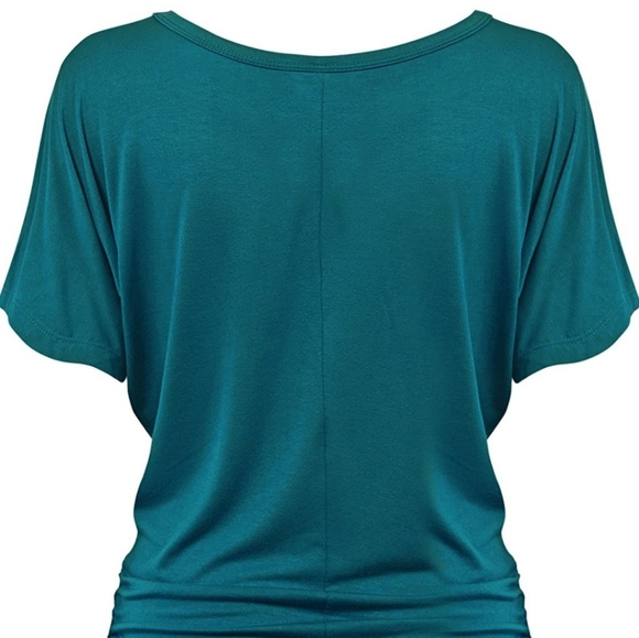 Made By Johnny Women's Solid Short Sleeve Top - Picture 10 of 11